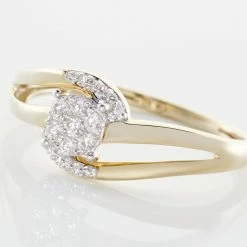 Histoire D'Or Bague Melinia Or Jaune Diamant -Colliers Fantaisie Soldes B3DFJDW3YY view3