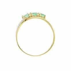 Histoire D'Or Bague Or Jaune Abelard Emeraudes Diamants -Colliers Fantaisie Soldes B3DFJEV461 view2