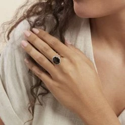 Histoire D'Or Bague Anna Or Jaune Quartz Et Oxyde De Zirconium -Colliers Fantaisie Soldes B3DFJQM309 model1