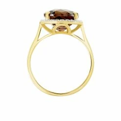 Histoire D'Or Bague Anna Or Jaune Quartz Et Oxyde De Zirconium -Colliers Fantaisie Soldes B3DFJQM309 view2