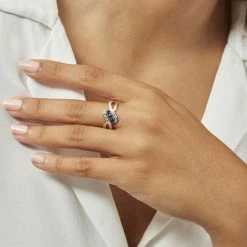 Histoire D'Or Bague Simma Or Jaune Saphir Et Diamant 11 Histoire D'Or Bague Simma Or Jaune Saphir Et Diamant -Colliers Fantaisie Soldes B3DFJSB418 model1