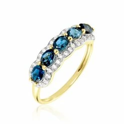 Histoire D'Or Bague Multipierres Or Jaune Margaux Topaze