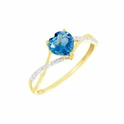 Histoire D'Or Bague Or Jaune Clothilde Topaze Oxydes De Zirconium