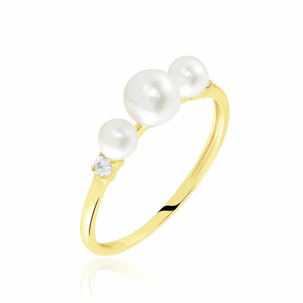 Histoire D'Or Bague Jwan Or Jaune Perle De Culture 1 Histoire D'Or Bague Jwan Or Jaune Perle De Culture