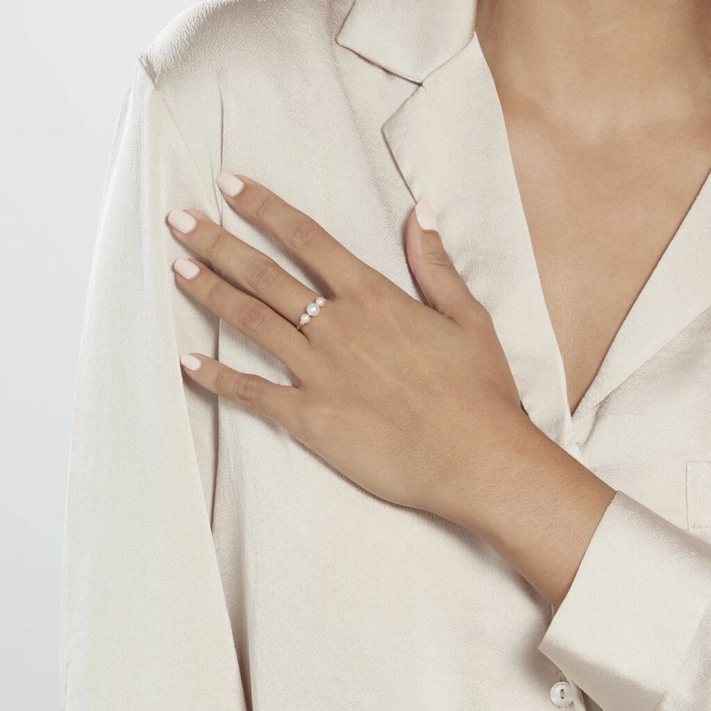 Histoire D'Or Bague Jwan Or Jaune Perle De Culture 6 Histoire D'Or Bague Jwan Or Jaune Perle De Culture – Image 6