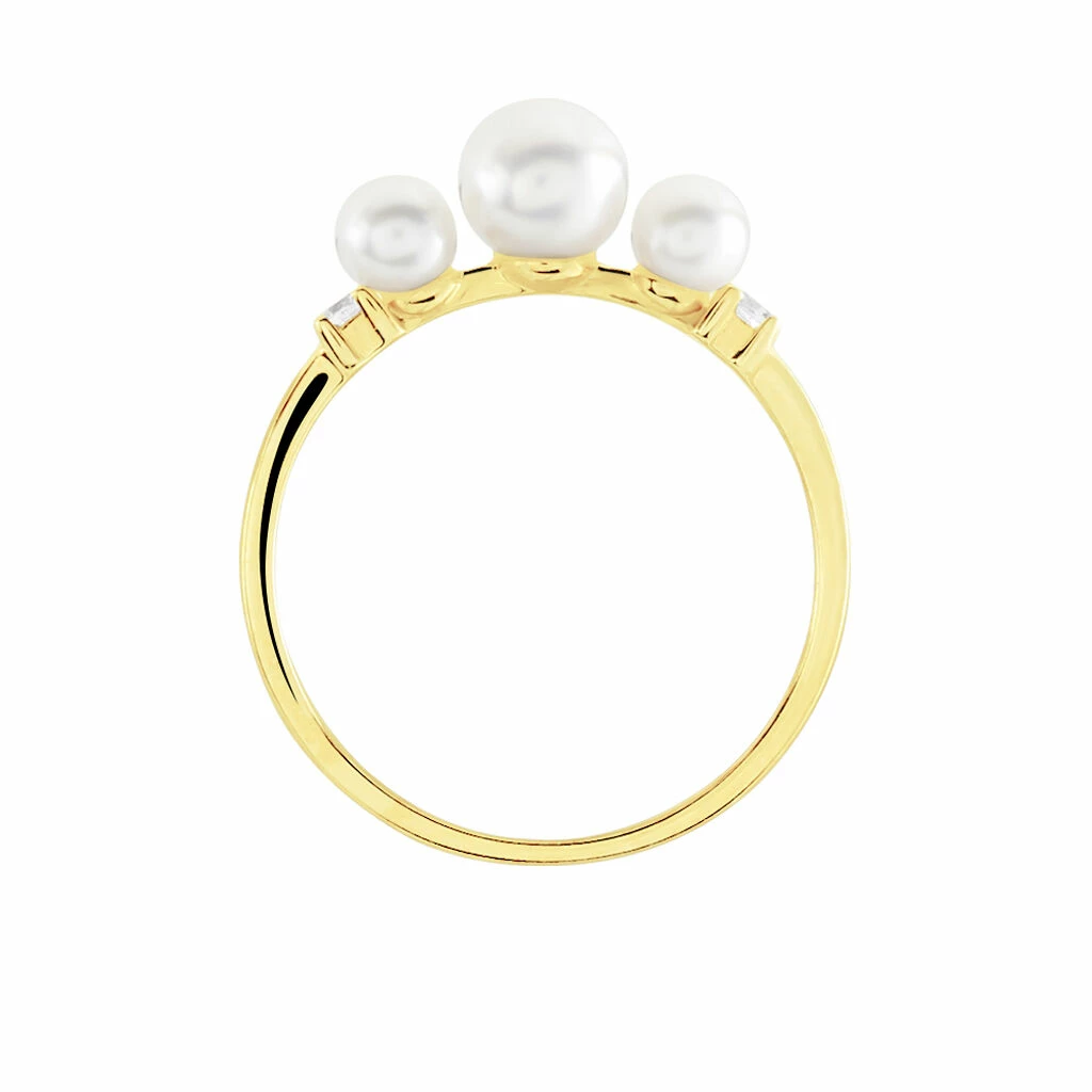 Histoire D'Or Bague Jwan Or Jaune Perle De Culture 3 Histoire D'Or Bague Jwan Or Jaune Perle De Culture – Image 3