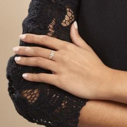 Histoire D'Or Bague Nahia Or Jaune Oxyde De Zirconium -Colliers Fantaisie Soldes B3DFJZW02S model0