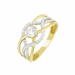 Histoire D'Or Bague Rozena Or Jaune Oxyde De Zirconium
