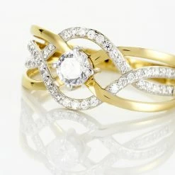 Histoire D'Or Bague Rozena Or Jaune Oxyde De Zirconium -Colliers Fantaisie Soldes B3DFJZW0G4 view3