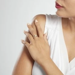 Histoire D'Or Bague Armelle Or Jaune Oxyde -Colliers Fantaisie Soldes B3DFJZW0NL model1