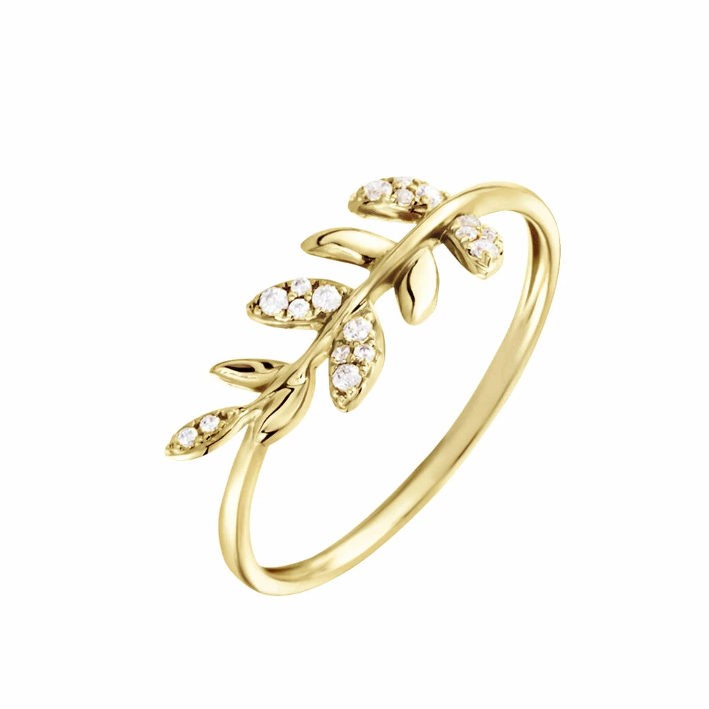 Histoire D'Or Bague Or Jaune Nahia Oxydes De Zirconium 1 Histoire D'Or Bague Or Jaune Nahia Oxydes De Zirconium