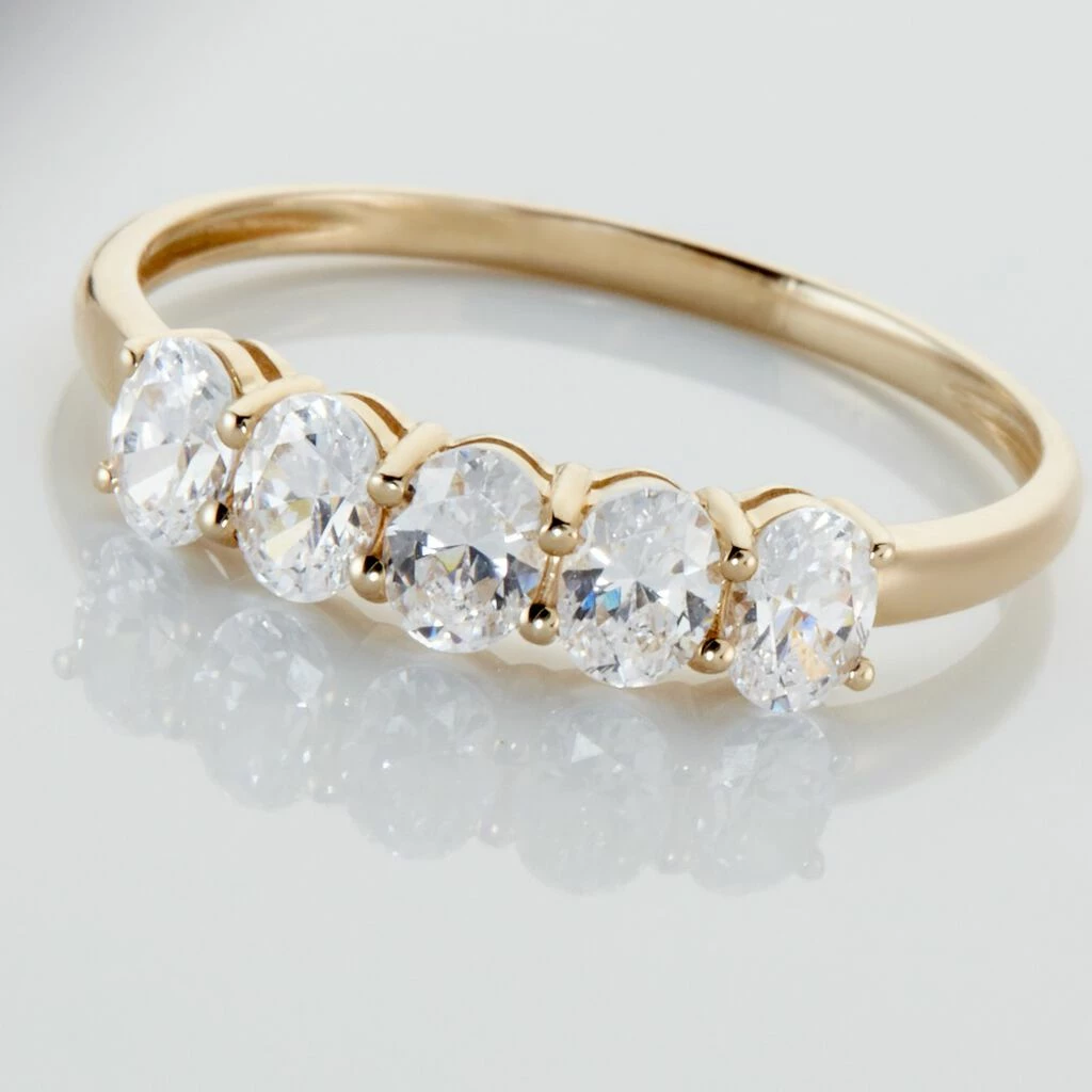 Histoire D'Or Bague Or Jaune Maegan Oxydes De Zirconium 4 Histoire D'Or Bague Or Jaune Maegan Oxydes De Zirconium – Image 4