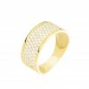 Histoire D'Or Bague Banda Or Jaune Oxyde De Zirconium