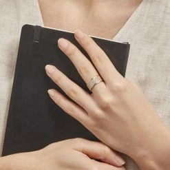 Histoire D'Or Bague Banda Or Jaune Oxyde De Zirconium -Colliers Fantaisie Soldes B3DFJZW511 model1