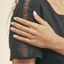 Histoire D'Or Bague Eister Or Jaune Oxyde De Zirconium -Colliers Fantaisie Soldes B3DFJZW687 model1