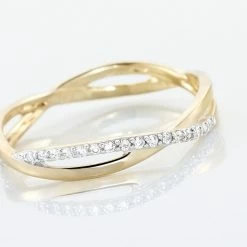 Histoire D'Or Bague Eister Or Jaune Oxyde De Zirconium -Colliers Fantaisie Soldes B3DFJZW687 view3