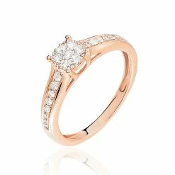 Histoire D'Or Bague Celia Or Rose Diamant