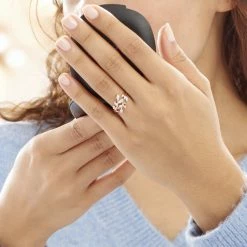 Histoire D'Or Bague Emelyne Or Rose Diamant -Colliers Fantaisie Soldes B3DFRDW39L model0