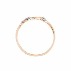 Histoire D'Or Bague Emelyne Or Rose Diamant -Colliers Fantaisie Soldes B3DFRDW39L view2