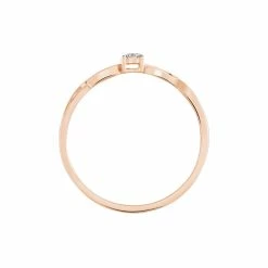 Histoire D'Or Bague Farila Or Rose Diamant -Colliers Fantaisie Soldes B3DFRDW39Z view2