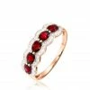 Histoire D'Or Bague Margaux Or Rose Grenat Et Diamant