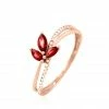 Histoire D'Or Bague Maura Or Rose Rubis Et Diamant