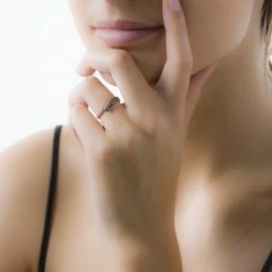 Histoire D'Or Bague Amelie Or Rose Rubis Et Diamant -Colliers Fantaisie Soldes B3DFRRR427 model0