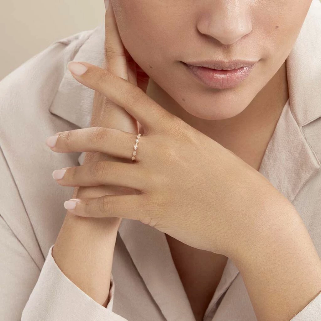 Histoire D'Or Bague Hestia Or Rose Oxyde De Zirconium 5 Histoire D'Or Bague Hestia Or Rose Oxyde De Zirconium – Image 5