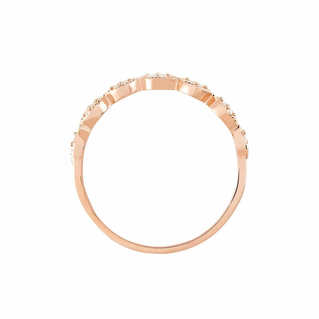 Histoire D'Or Bague Hestia Or Rose Oxyde De Zirconium 3 Histoire D'Or Bague Hestia Or Rose Oxyde De Zirconium – Image 3