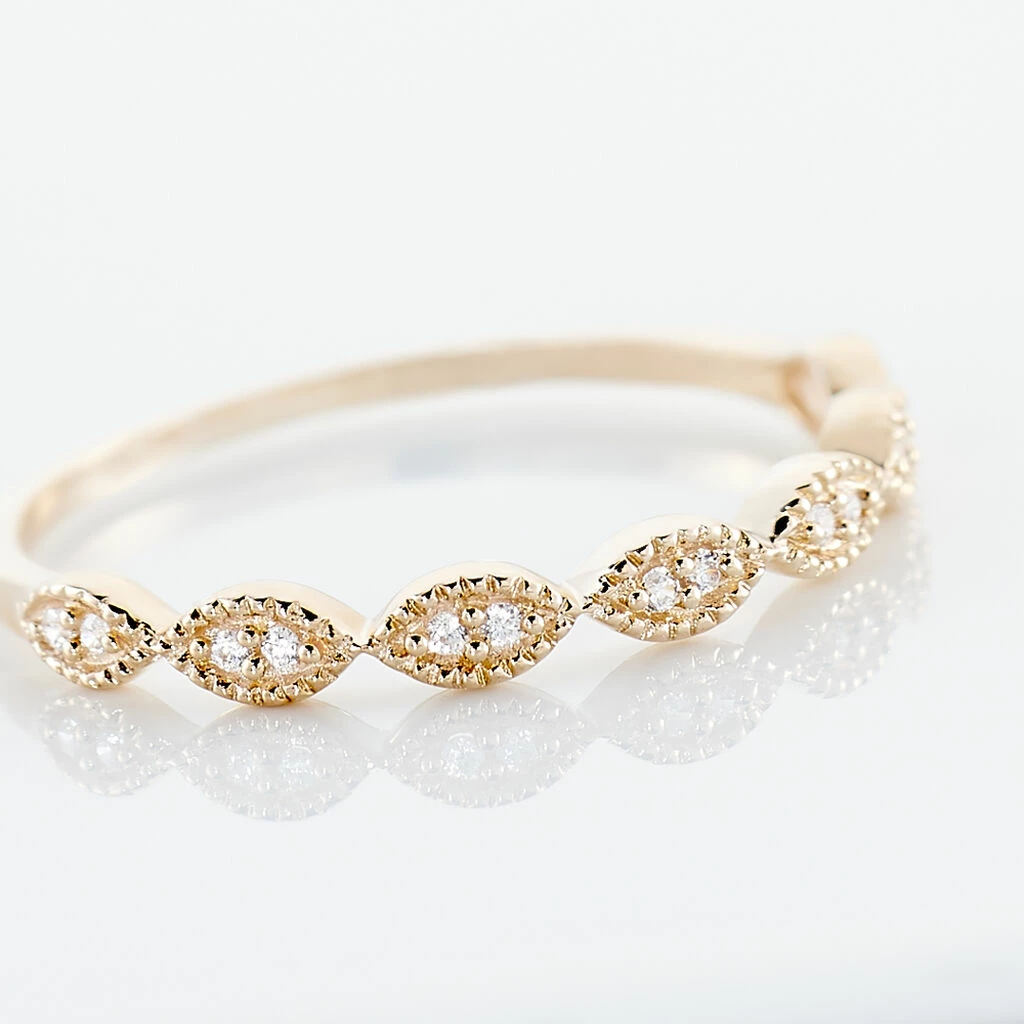 Histoire D'Or Bague Hestia Or Rose Oxyde De Zirconium 4 Histoire D'Or Bague Hestia Or Rose Oxyde De Zirconium – Image 4