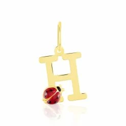 Histoire D'Or Pendentif Helidie Coccinelle Lettre Or Jaune