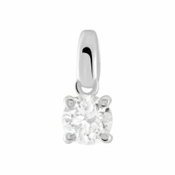 Histoire D'Or Pendentif Victoria Or Blanc Diamant