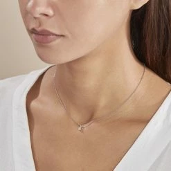 Histoire D'Or Pendentif Victoria Or Blanc Diamant -Colliers Fantaisie Soldes B3PFBDW417 model0