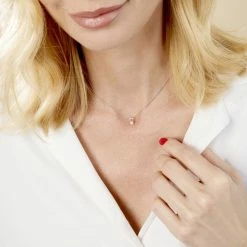 Histoire D'Or Pendentif Victoria Or Blanc Diamant -Colliers Fantaisie Soldes B3PFBDW419 model0