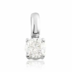 Histoire D'Or Pendentif Or Blanc Victoria Diamant