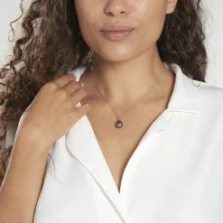 Histoire D'Or Pendentif Syana Or Blanc Perle De Culture De Tahiti -Colliers Fantaisie Soldes B3PFBHH001 model0
