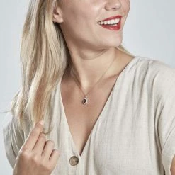 Histoire D'Or Pendentif Vladimir Or Blanc Saphir Et Diamant -Colliers Fantaisie Soldes B3PFBSB018 model0