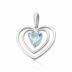 Histoire D'Or Pendentif Or Blanc Laurens Topaze