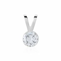 Histoire D'Or Pendentif Mabila Or Blanc Oxyde De Zirconium