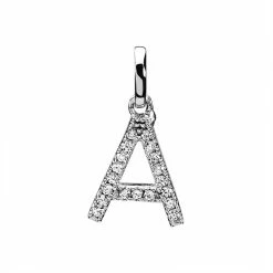 Histoire D'Or Pendentif Klementine Or Blanc Oxyde De Zirconium