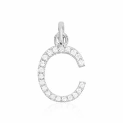 Histoire D'Or Pendentif Klementine Or Blanc Oxyde De Zirconium