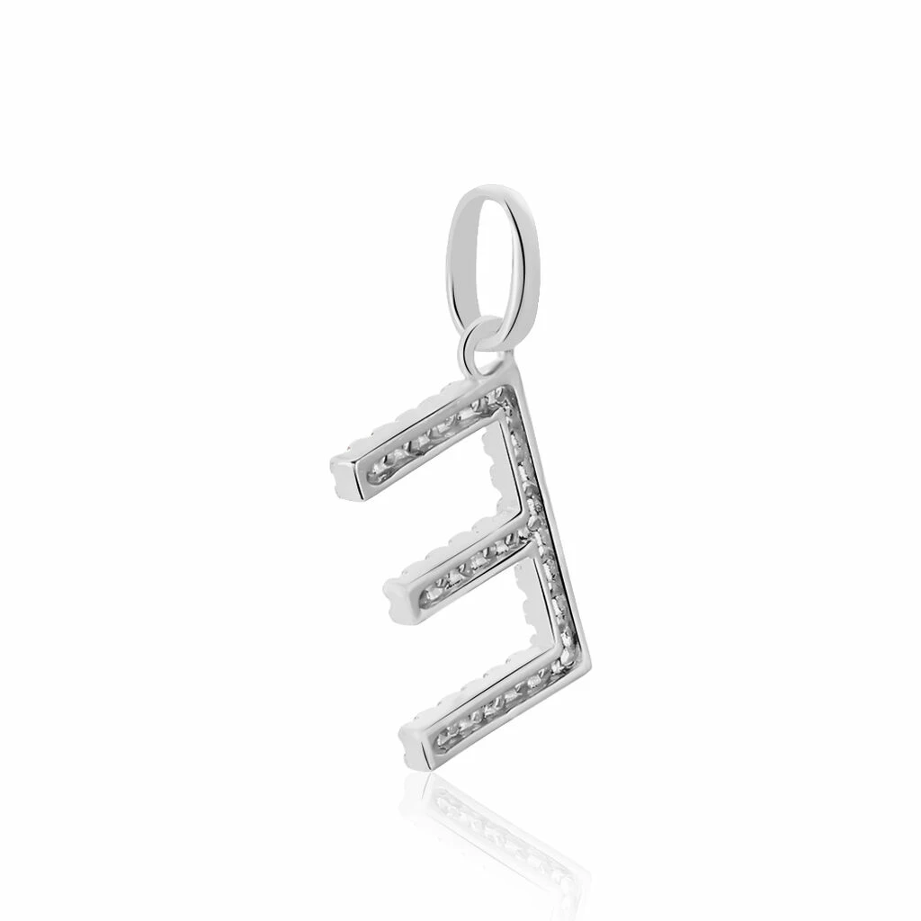 Histoire D'Or Pendentif Klementine Or Blanc Oxyde De Zirconium 2 Histoire D'Or Pendentif Klementine Or Blanc Oxyde De Zirconium – Image 2