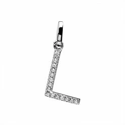 Histoire D'Or Pendentif Klementine Or Blanc Oxyde De Zirconium