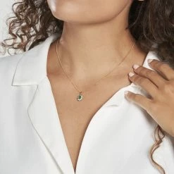 Histoire D'Or Pendentif Vladimir Or Jaune Emeraude Et Diamant -Colliers Fantaisie Soldes B3PFJEV005 model1