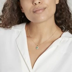 Histoire D'Or Pendentif Vladimir Or Jaune Emeraude Et Diamant -Colliers Fantaisie Soldes B3PFJEV006 model0