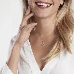 Histoire D'Or Pendentif Vladimir Or Jaune Emeraude Et Diamant -Colliers Fantaisie Soldes B3PFJEV012 model0