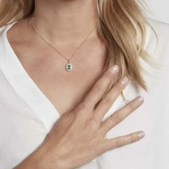 Histoire D'Or Pendentif Vladimir Or Jaune Emeraude Et Diamant -Colliers Fantaisie Soldes B3PFJEV012 model1