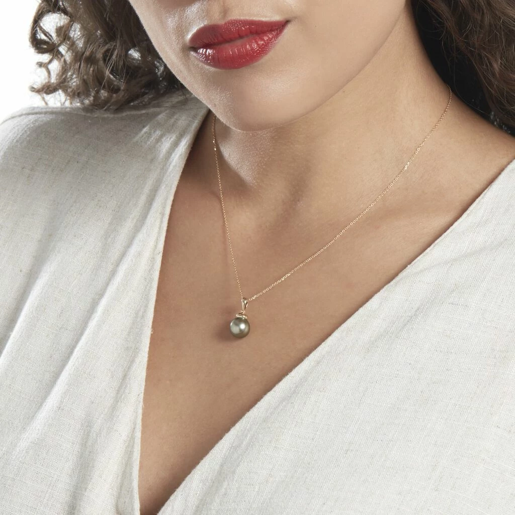 Histoire D'Or Pendentif Cerclee Or Jaune Perle De Culture De Tahiti 5 Histoire D'Or Pendentif Cerclee Or Jaune Perle De Culture De Tahiti – Image 5