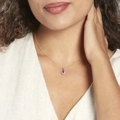 Histoire D'Or Pendentif Vladimir Or Jaune Rubis Et Diamant -Colliers Fantaisie Soldes B3PFJRR009 model1