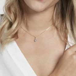 Histoire D'Or Pendentif Or Jaune Gorgel Topaze Oxydes De Zirconium -Colliers Fantaisie Soldes B3PFJT4002 model1